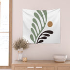 Simplicity Leaf and Sun Duo Wall Tapestry Gallery Image 2