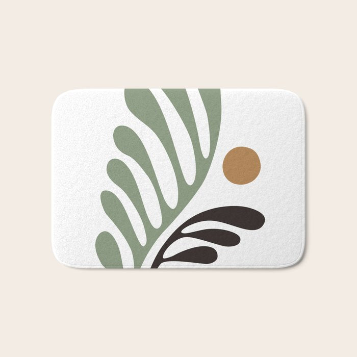 Simplicity Leaf and Sun Duo Bath Mat Gallery Image 1