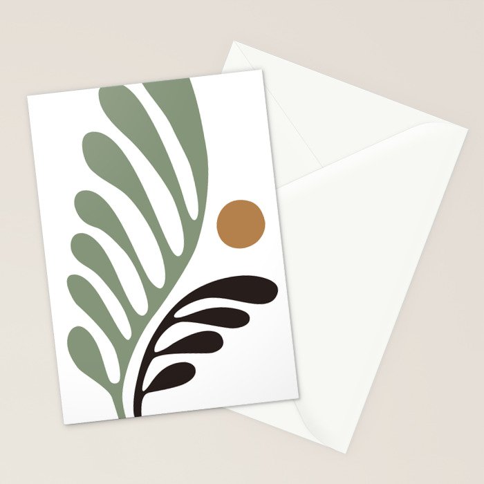 Simplicity Leaf and Sun Duo Stationery Card Gallery Image 2