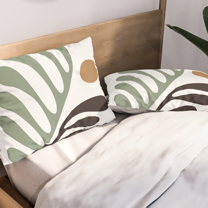 Simplicity Leaf and Sun Duo Pillow Sham Gallery Image 2