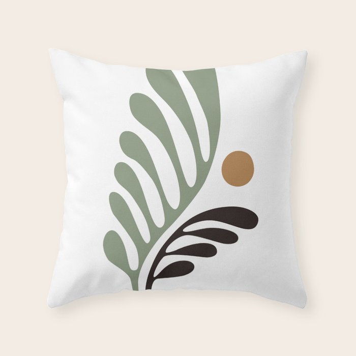 Simplicity Leaf and Sun Duo Throw Pillow Gallery Image 6