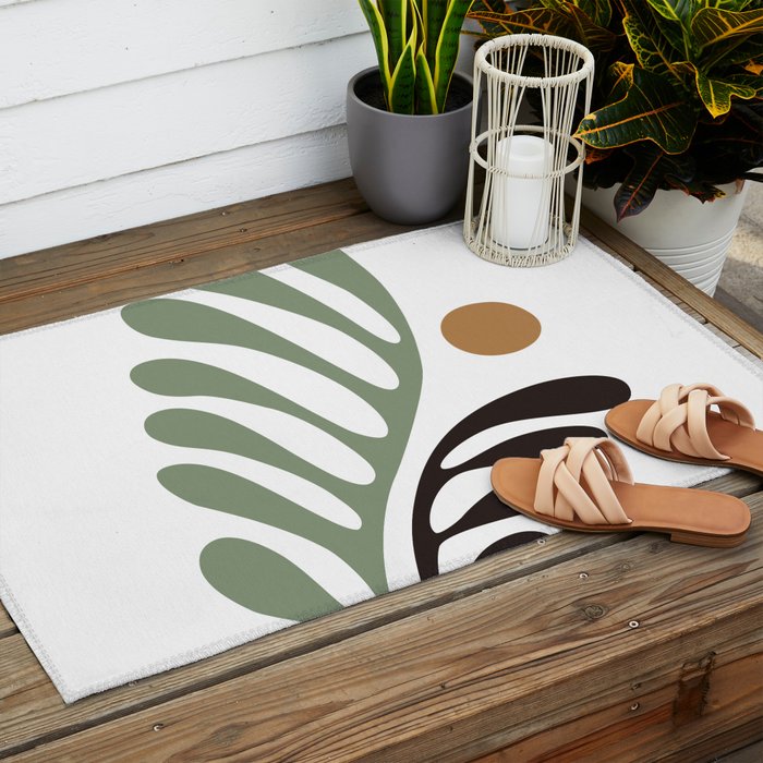 Simplicity Leaf and Sun Duo Outdoor Rug Gallery Image 2