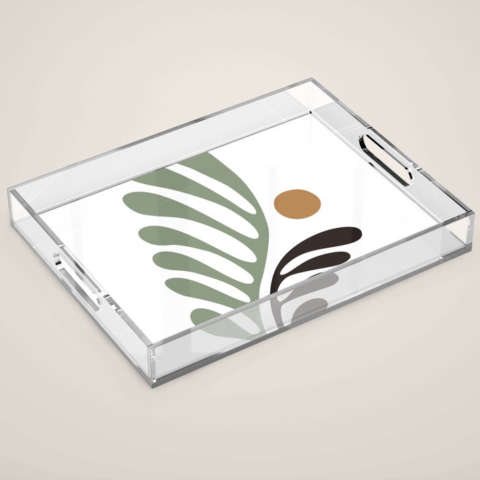 Simplicity Leaf and Sun Duo Acrylic Tray Gallery Image 1