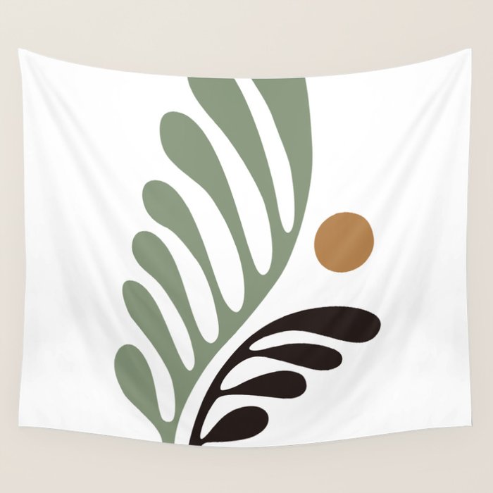 Simplicity Leaf and Sun Duo Wall Tapestry Gallery Image 4