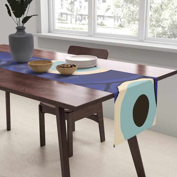 Watercolor Evil Eye Table Runner Gallery Image 2