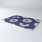 Watercolor Evil Eye Rug Gallery Image 3