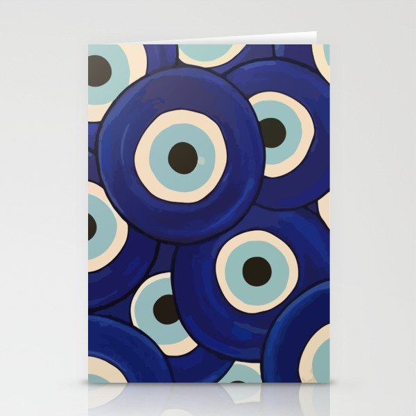 Watercolor Evil Eye Stationery Card Gallery Image 2
