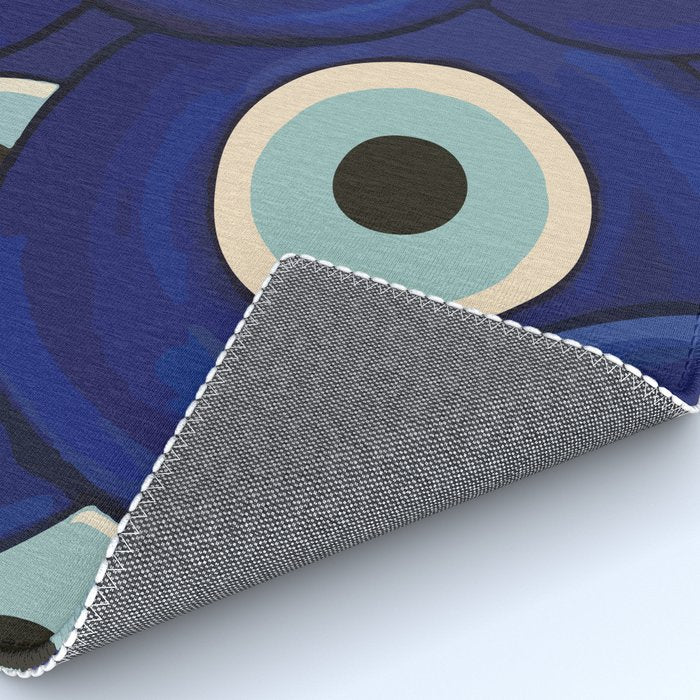 Watercolor Evil Eye Rug Gallery Image 4