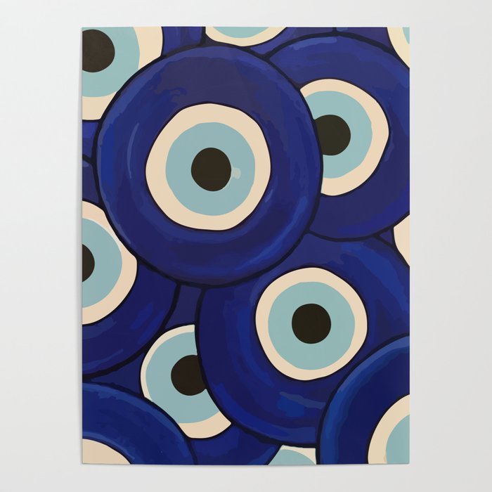 Watercolor Evil Eye Poster Gallery Image 4