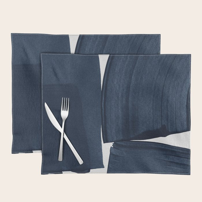 Minimalist Painting Blue I, Navy Decor Placemat Gallery Image 1
