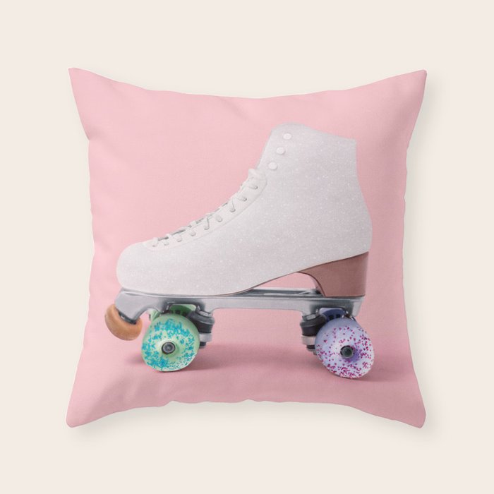 ROLLER DONUT Throw Pillow Gallery Image 6