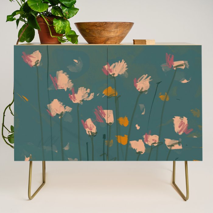 A Field Of Flowers Bloom Credenza Gallery Image 1