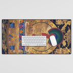 Amitabha Buddha Golden Shambala Thangka Desk Mat Gallery Image 1