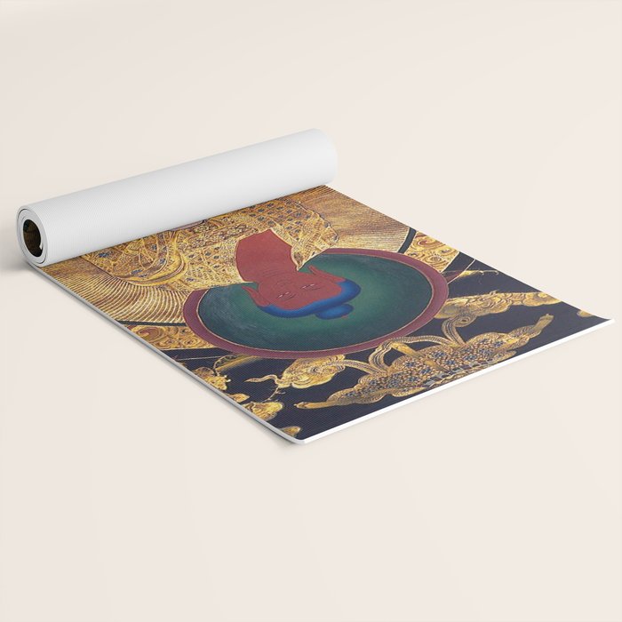 Amitabha Buddha Golden Shambala Thangka Yoga Mat Gallery Image 2