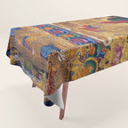 Amitabha Buddha Golden Shambala Thangka Tablecloth Gallery Image 1