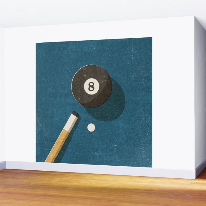 BILLIARDS / Ball 8 Wall Mural Gallery Image 2