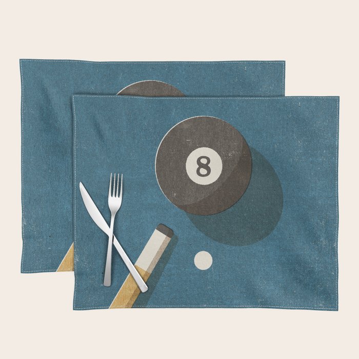 BILLIARDS / Ball 8 Placemat Gallery Image 1