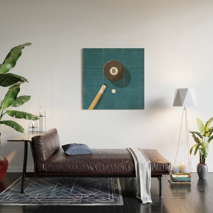 BILLIARDS / Ball 8 Wood Wall Art Gallery Image 2
