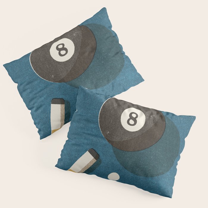 BILLIARDS / Ball 8 Pillow Sham Gallery Image 1