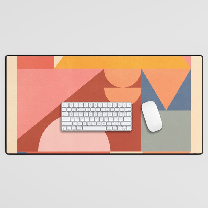 Abstract Geometric Shapes 32 Desk Mat Gallery Image 1
