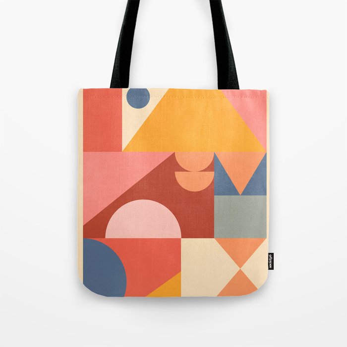 Abstract Geometric Shapes 32 Tote Bag Gallery Image 1