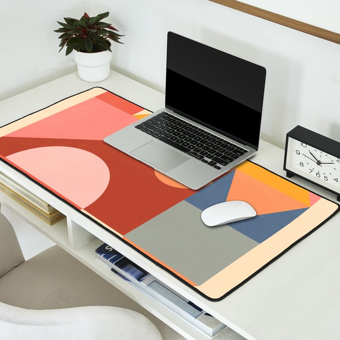 Abstract Geometric Shapes 32 Desk Mat Gallery Image 2