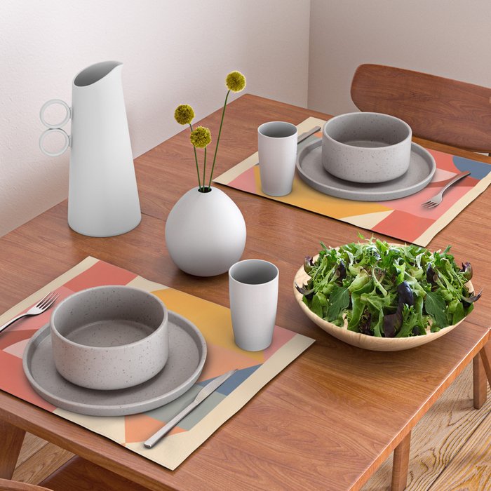 Abstract Geometric Shapes 32 Placemat Gallery Image 2