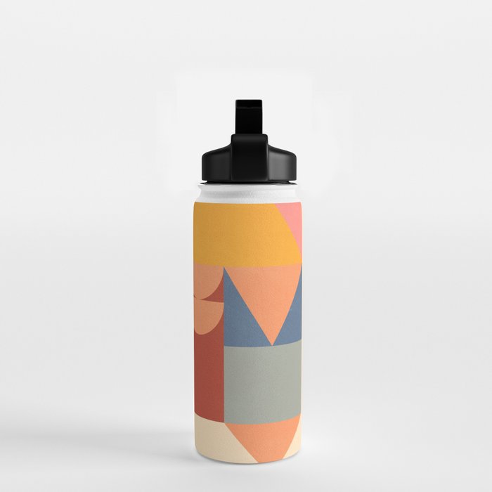 Abstract Geometric Shapes 32 Water Bottle Gallery Image 2