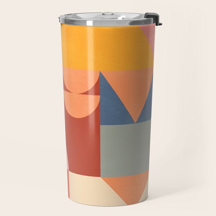 Abstract Geometric Shapes 32 Travel Mug Gallery Image 2