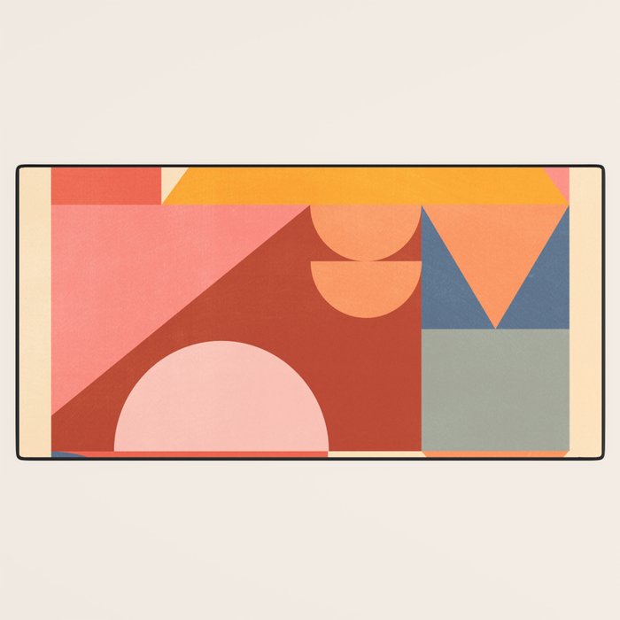 Abstract Geometric Shapes 32 Desk Mat Gallery Image 3