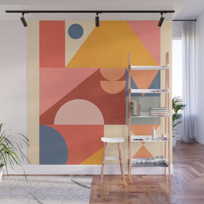 Abstract Geometric Shapes 32 Wall Mural Gallery Image 1