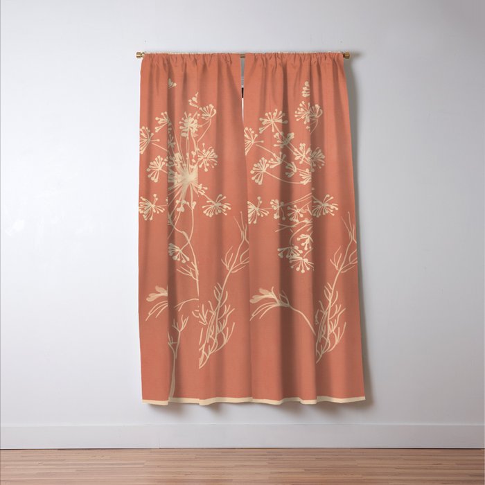 Minimalist Wild Plant 11 Window Curtain Gallery Image 3