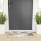 Geometric Art, Rose Gold, Blush Pink, Marble Prints Welcome Mat Gallery Image 3