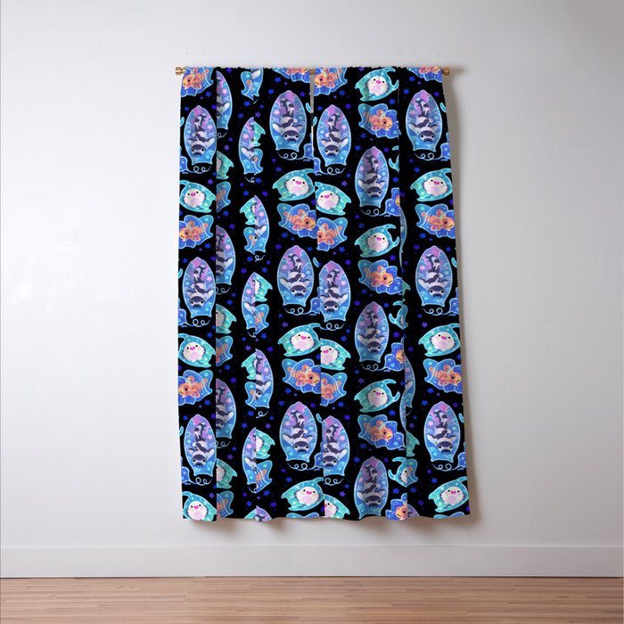 Mermaid's purse (shark egg) Window Curtain Gallery Image 3