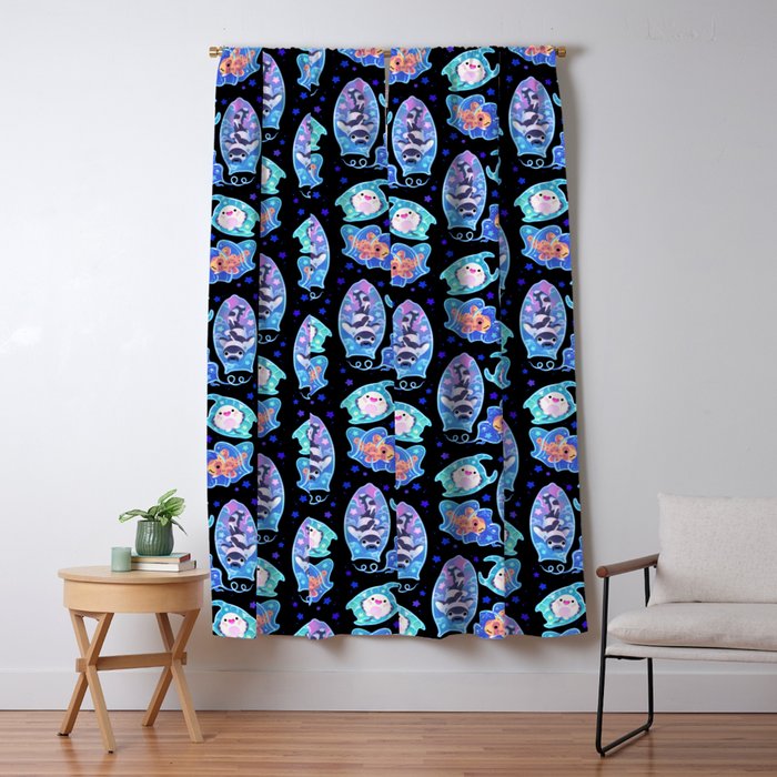 Mermaid's purse (shark egg) Window Curtain Gallery Image 5