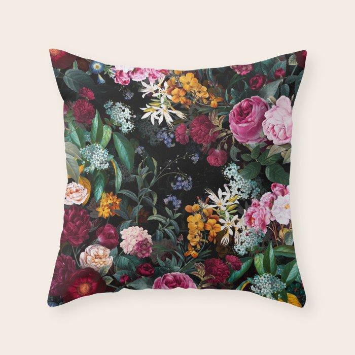 Witches Garden V Throw Pillow Gallery Image 1