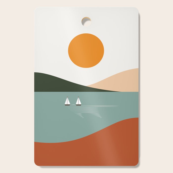 Cat Landscape 81 Cutting Board Gallery Image 1