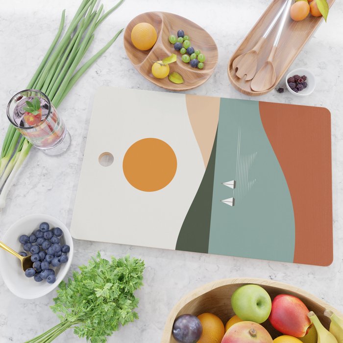 Cat Landscape 81 Cutting Board Gallery Image 2