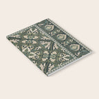 Ornamental Ethnic Bohemian Pattern VIII Emerald Gold Notebook Gallery Image 2