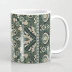 Ornamental Ethnic Bohemian Pattern VIII Emerald Gold Coffee Mug Gallery Image 1