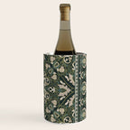 Ornamental Ethnic Bohemian Pattern VIII Emerald Gold Wine Chiller Gallery Image 3