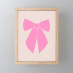 Pink Bow Mini Art Print Gallery Image 1