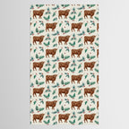 Farm house Christmas Burlap Tablecloth Gallery Image 2