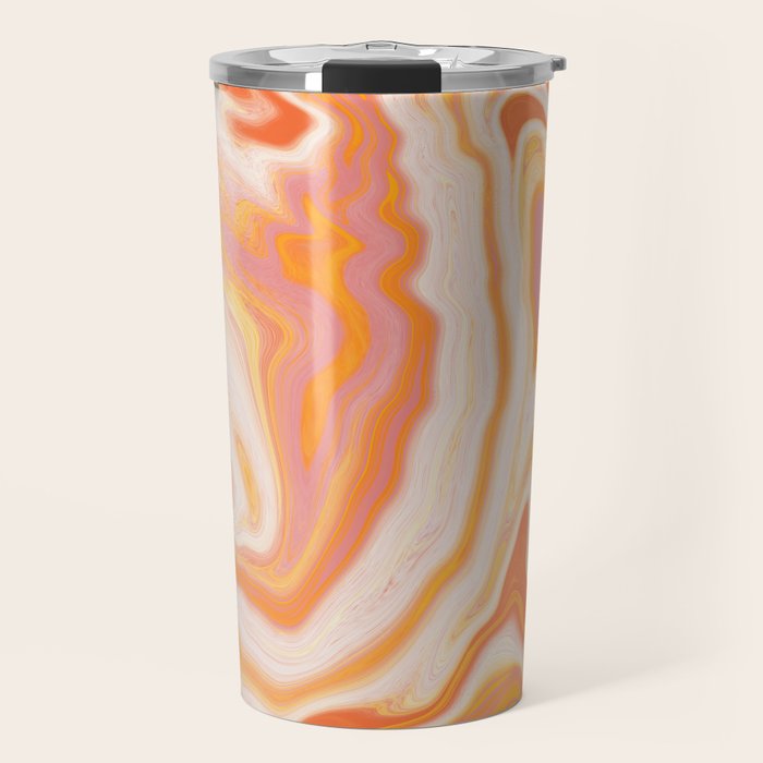 orange marble Travel Mug Gallery Image 1
