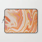 orange marble Laptop Sleeve Gallery Image 1
