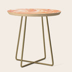 orange marble Side Table Gallery Image 1