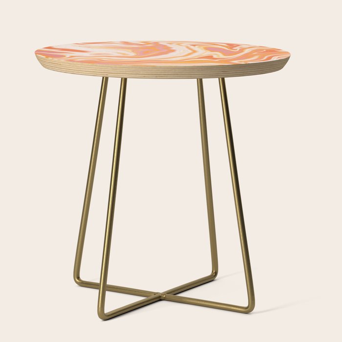 orange marble Side Table Gallery Image 1