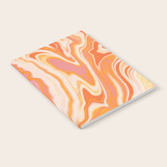 orange marble Notebook Gallery Image 2