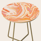 orange marble Side Table Gallery Image 2