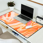 orange marble Desk Mat Gallery Image 2